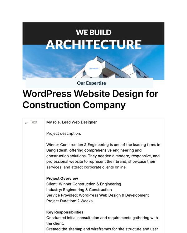 Winner Construction & Engineering case study cover